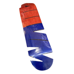 411 8" Cut Out EX7 Deck - Red/Blue - Skateboard Deck by 411 8.0 inch