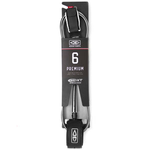 Ocean and Earth 6ft Premium XT Leash - 6ft Surfboard Leash by Ocean and Earth 6ft / White