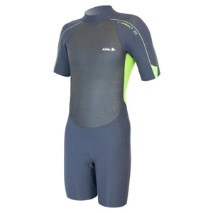 Alder 3/2mm Kids Impact Shorti Wetsuit - Green - Kids Shorty/Spring Wetsuit by Alder 12 (kids)