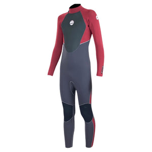 Alder 4/3mm Junior Stealth Kids Wetsuit - Cardinal - Kids Full Length Wetsuit by Alder