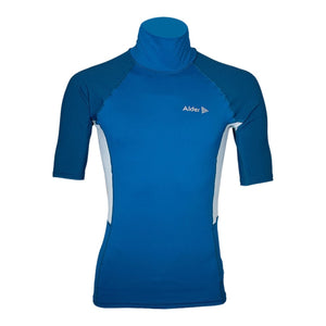 Alder Junior Kids Cruz Rash Vest Top - Az Blue - Kids UV Rash Vest by Alder