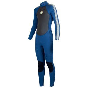 Alder Kids Impact 3/2mm Junior Full Wetsuit - Blue Strike