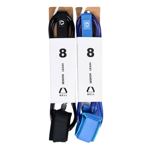 Bell 8ft Session 7mm Surfboard Leash - Avio - 8ft Surfboard Leash by Bell 8ft