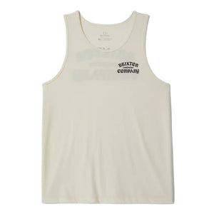 Brixton Chains Tank Top Vest - Off White - Mens Skate Brand Vest/Tank Top by Brixton