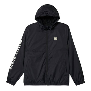 Brixton Claxton Woodburn Jacket - Black - Mens Windbreaker/Rain Jacket by Brixton
