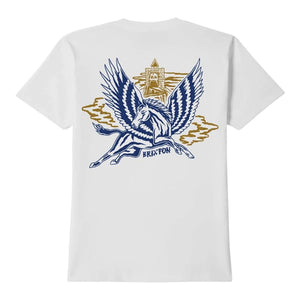 Brixton Fantasy T-Shirt - White - Mens Graphic T-Shirt by Brixton