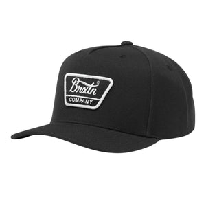 Brixton Linwood C Netplus MP Snapback - Black/White - Snapback Cap by Brixton One Size