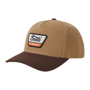 Brixton Linwood C Netplus MP Snapback - Sand/Pinecone Brown - Snapback Cap by Brixton One Size
