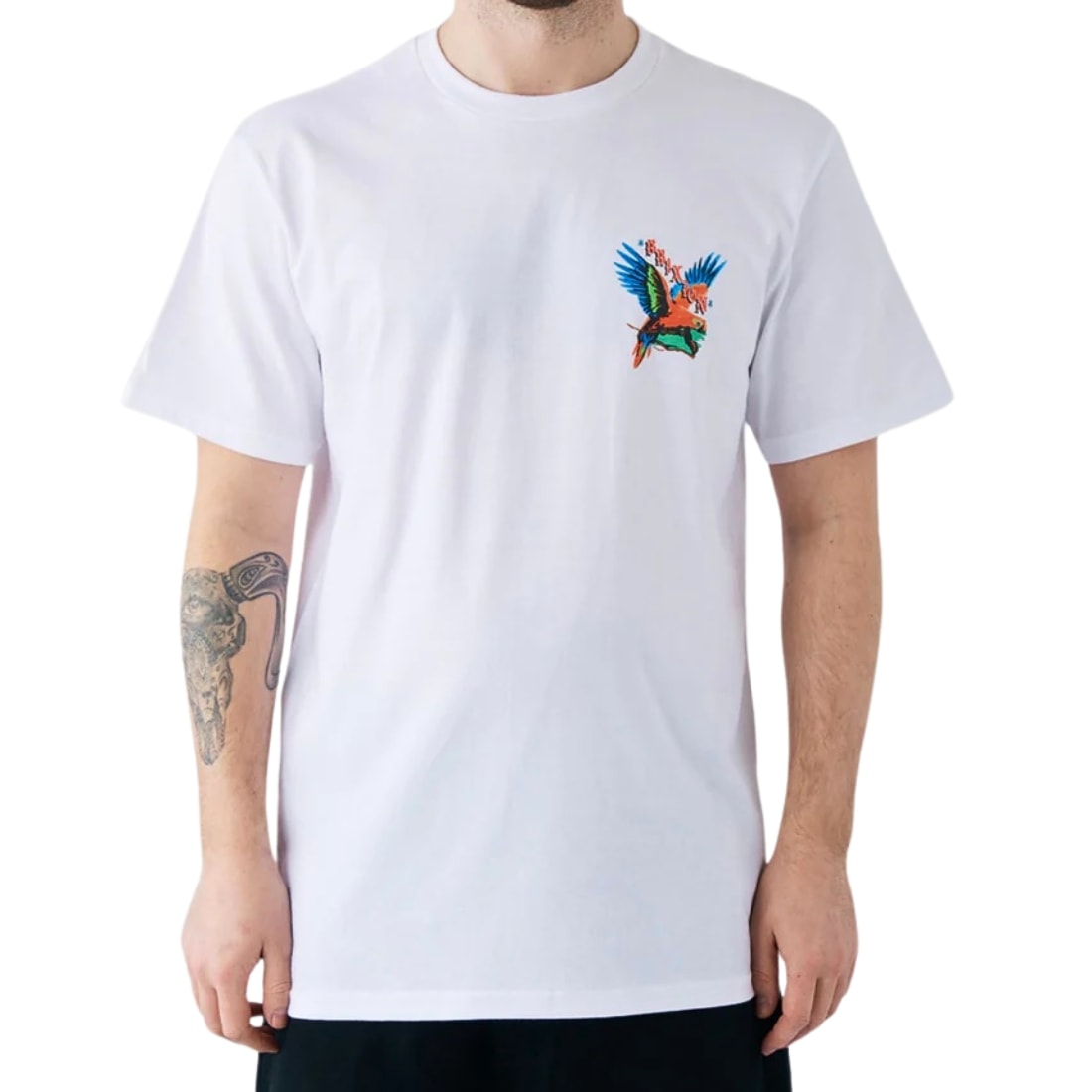 Brixton Loro T-Shirt - White - Mens Skate Brand T-Shirt by Brixton