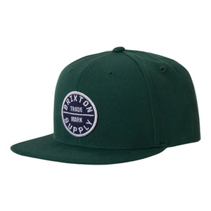 Brixton Oath III Snapback - Pine Needle/Pine Needle - Snapback Cap by Brixton One Size