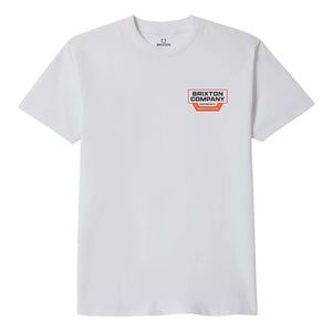 Brixton Reeves T-Shirt - White - Mens Graphic T-Shirt by Brixton
