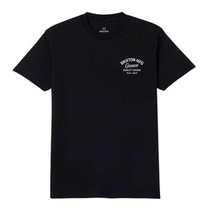 Brixton Straton T-Shirt - Black - Mens Graphic T-Shirt by Brixton