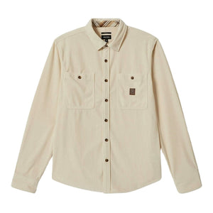 Brixton The Field Corduroy Overshirt - Whitecap - Mens Casual Shirt by Brixton