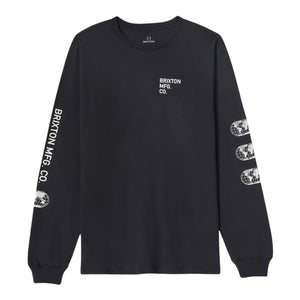 Brixton Union Longsleeve T-Shirt - Black - Mens Graphic T-Shirt by Brixton
