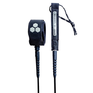 Channel Islands 6ft Everyday Surfboard Leash - Black - 6ft Surfboard Leash by Channel Islands 6ft