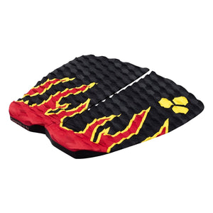 Channel Islands Dane Reynolds Chapter 11 Tail Pad - Black/Flame - 2 Piece Tail Pad by Channel Islands