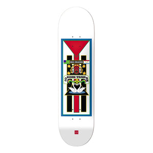 Chocolate 8.5" Trahan Trajineras Twin Tip Deck - White - Skateboard Deck by Chocolate 8.5 inch