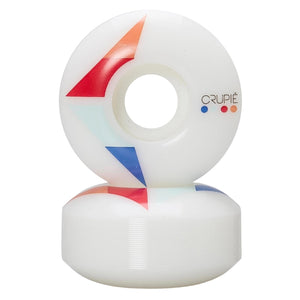 Crupie 54mm CTRL V Apex Flatspot Resist Skateboard Wheels - White - Skateboard Wheels by Crupie 54mm