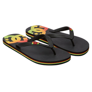 DC Spray Sandal Flip Flops - Rasta - Mens Flip Flops by DC