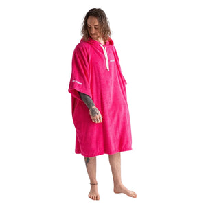 Dryrobe Towel Robe - Hot Pink - Changing Robe Poncho Towel by Dryrobe M