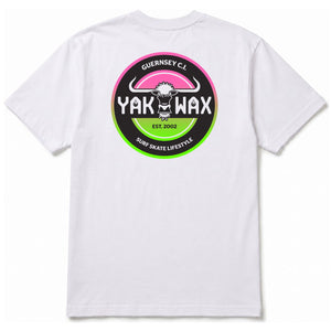 Yakwax Est 2002 T-Shirt - White/Fruit - Mens Graphic T-Shirt by Yakwax