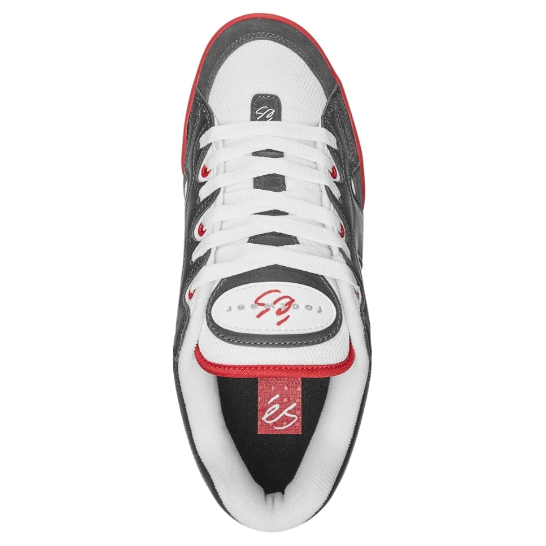 Es One Nine 7 Skate Shoes - Grey/White/Red - Mens Skate Shoes by eS