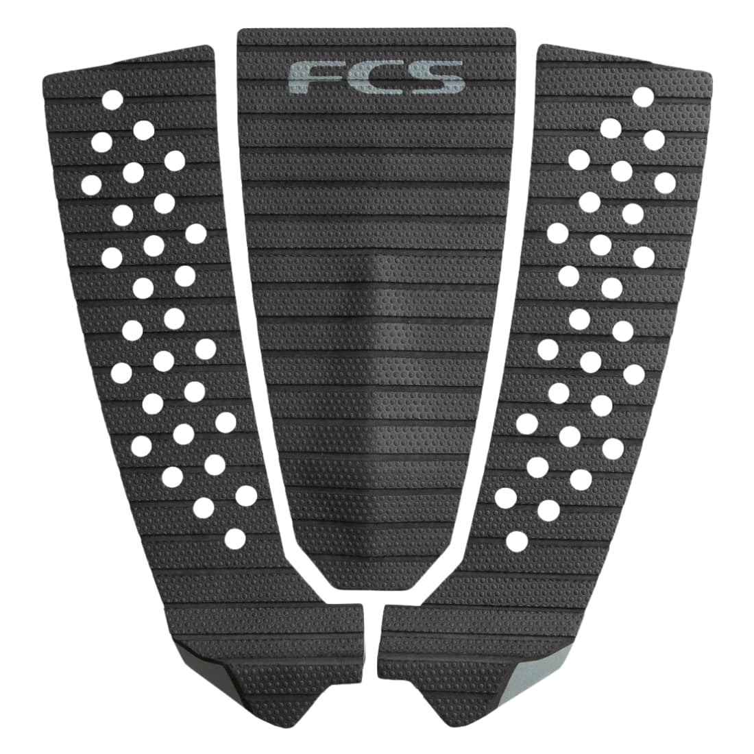 FCS Filipe Toledo Tread-Lite 3 Piece Surfboard Tail Pad - Black/Charcoal