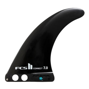 FCS II Connect GF 7" Single Fin - Black - Longboard/Single Fin by FCS 7 inch