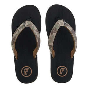 Foamlife Pampa-Artist Series Flip Flops - Black - Mens Flip Flops by FoamLife