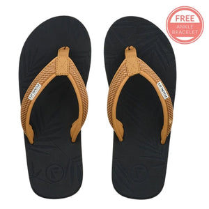 Foamlife Womens Harts Flip Flop Sandals - Black - Womens Flip Flops by FoamLife