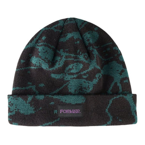 Former Global Mind Beanie - Petrol - Fold Beanie by Former