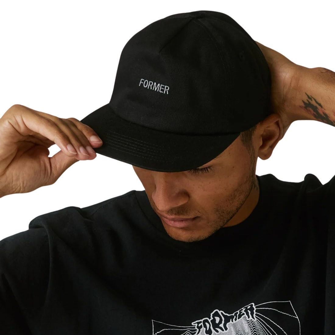 Former Legacy Cap - Black - Strapback Cap by Former One Size