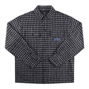 Former Vivian Flannel Longsleeve Shirt - Worn Black - Mens Casual Shirt by Former