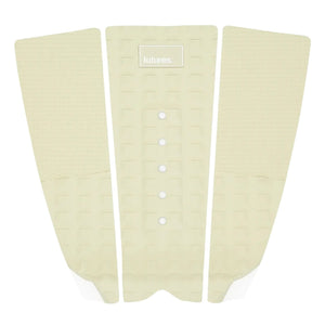 Futures Voodoo Traction Surfboard Tail Pad - Cream - 3 Piece Tail Pad by Futures