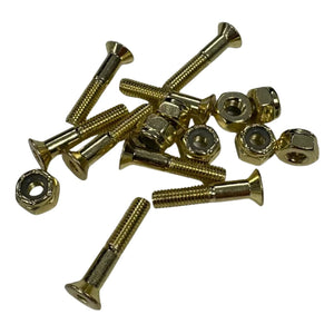 G-Tool 1 Inch Allen Bolts - Gold - Skateboard Truck Bolts by G-Tool 1 inch