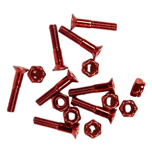 G-Tool 1 Inch Allen Bolts - Red - Skateboard Truck Bolts by G-Tool 1 inch