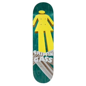 Girl 8.25" Gass Herspective Deck - Green - Skateboard Deck by Girl 8.25 inch