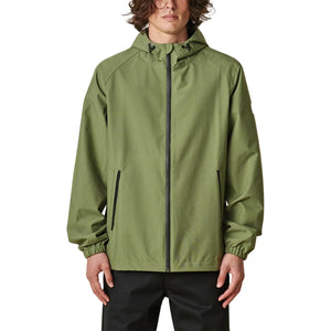 Globe Breaker Spray Jacket - Olive - Mens Windbreaker/Rain Jacket by Globe
