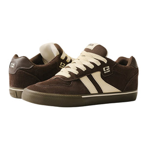 Globe Encore Skate Shoes - Brown/Dark Gum - Mens Skate Shoes by Globe