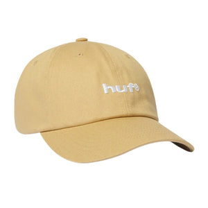 Huf 89 Embroidered 6 Panel Curved Hat - Khaki/White - Strapback Cap by Huf One Size