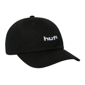 Huf 89 Embroidered 6 Panel CV Hat - Black/White - Snapback Cap by Huf One Size