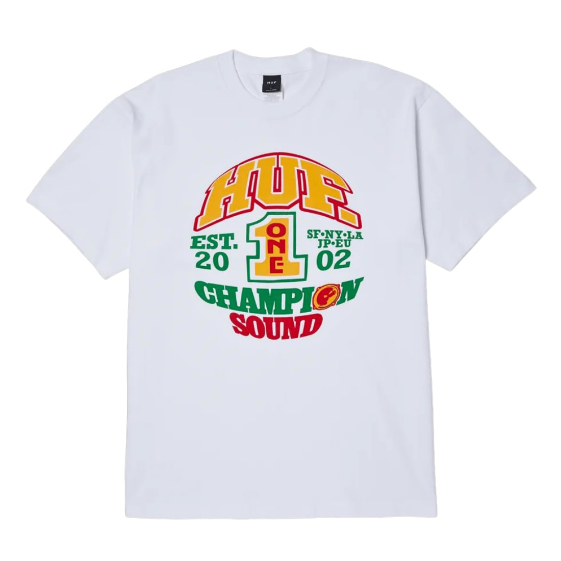 Huf Champion Sound T-Shirt - White - Mens Graphic T-Shirt by Huf