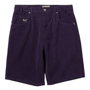 Huf Cromer Corduroy Shorts - Dark Berry - Mens Walk Shorts by Huf
