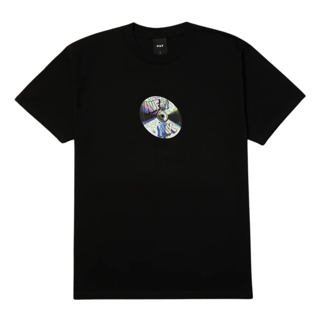 Huf Playlist T-Shirt - Black - Mens Graphic T-Shirt by Huf