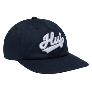 Huf Pop Fly 6 Panel Strapback Hat - Navy - Snapback Cap by Huf One Size