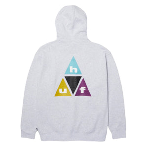 Huf Prism TT Hoodie - Heather Grey - Mens Pullover Hoodie by Huf