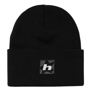 Huf Star Box Logo Beanie - Black - Fold Beanie by Huf