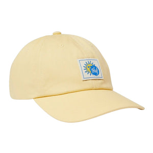 Huf Total Eclipse 6 Panel Cap - Pale Yellow - Strapback Cap by Huf One Size