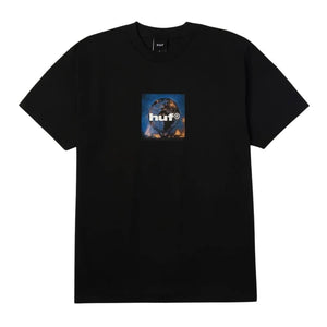 Huf Unisphere Tee - Black - Mens Graphic T-Shirt by Huf
