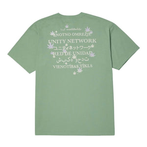 Huf Unity Network T-Shirt - Basil - Mens Graphic T-Shirt by Huf